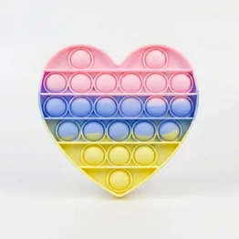 Pop It Rainbow Palette Coração