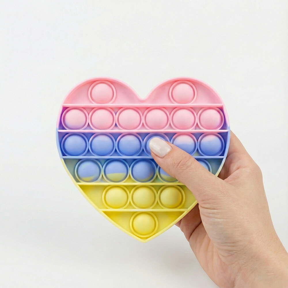 Pop It Rainbow Palette Coração