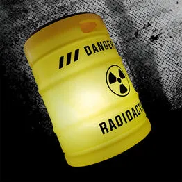 Banco Iluminado Radioactive Porta Objetos Tampo Madeira Bivolt Amarelo