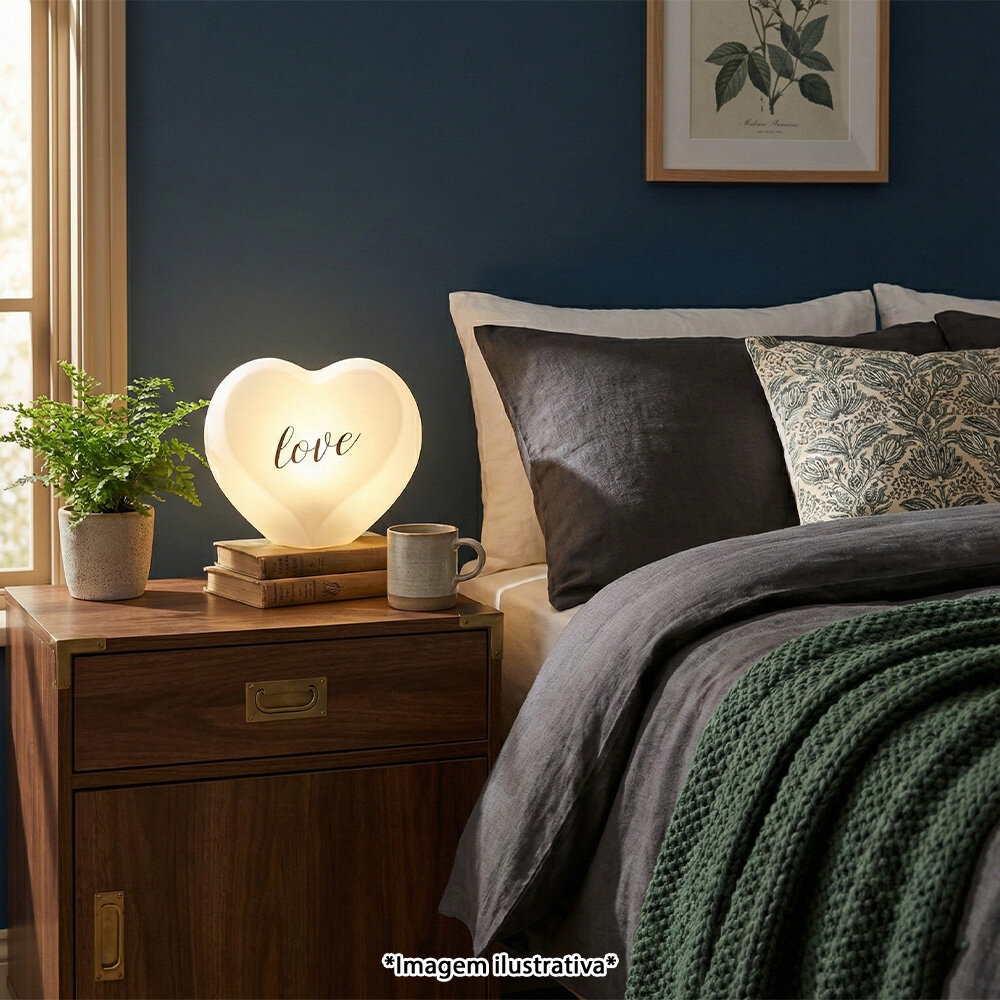 Luminária Coração Shine Love