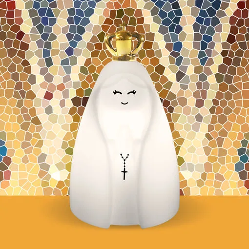 Luminária Nossa Senhora Decoração Oratório Luz Indireta Bivolt