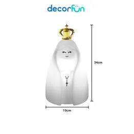 Luminária Nossa Senhora Decoração Oratório Luz Indireta Bivolt