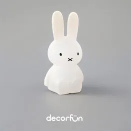 Luminária 3D Coelho 45cm Criativa Decoração Bivolt Branca - Miffy