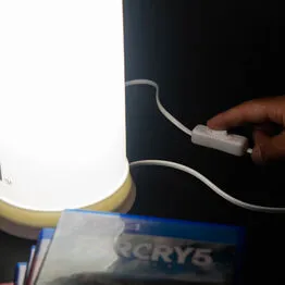 Luminária PlayStation Icons Abajur de Mesa Branco Bivolt