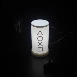 Luminária PlayStation Icons Abajur de Mesa Branco Bivolt