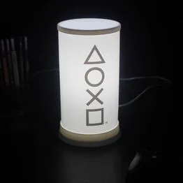 Luminária PlayStation Icons Abajur de Mesa Branco Bivolt