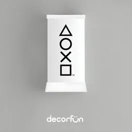 Luminária PlayStation Icons Abajur de Mesa Branco Bivolt