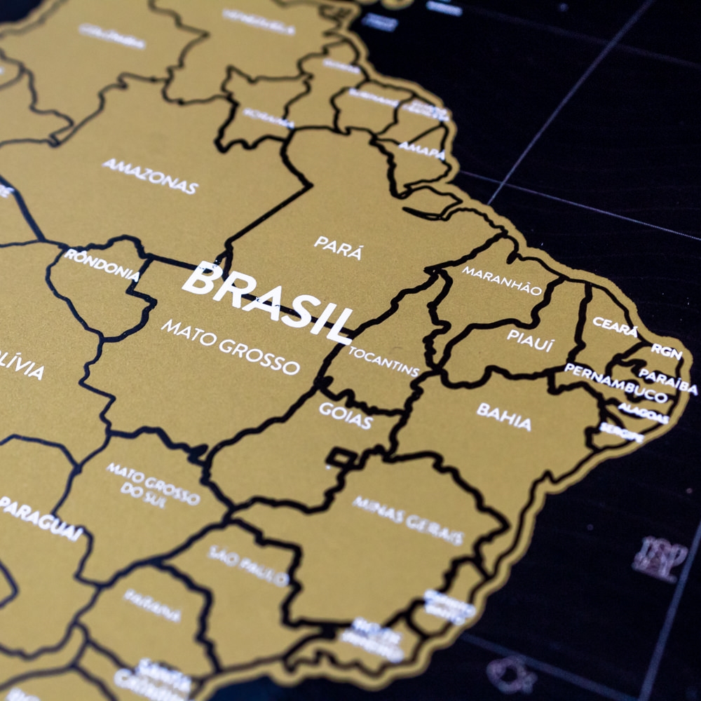 Kit Pai Aventureiro: Mapa-mundi Raspadinha + Luminária Globo Terrestre