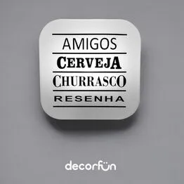 Luminária Box Resenha Entre Amigos