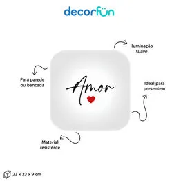 Luminária Box Muito Amor