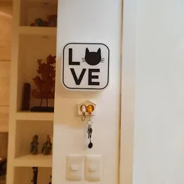 Luminária Box Cat Lovers para Mesa ou Parede Iluminação Indireta