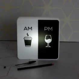 Luminária Slim Box Coffee or Wine Luz Indireta Presente USB