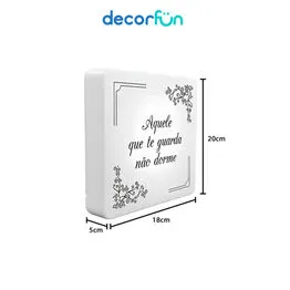 Luminária Slim Box Luz Indireta Aquele Que Te Guarda USB