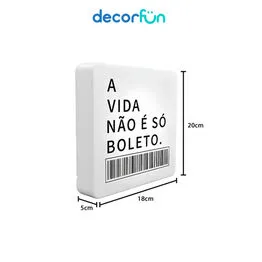 Luminária Slim Box Boleto Luz Indireta Presente USB