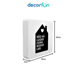 Luminária Slim Box Nosso Lar Luz Indireta Presente USB