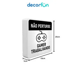 Luminária Slim Box Gamer Trabalhando Luz Indireta Presente USB