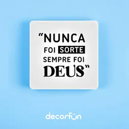 Luminária Slim Box Sempre foi Deus Luz Indireta Presente USB
