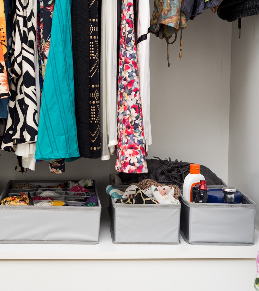 Kit de 3 Organizadores Dobráveis de Peva Happy Closet