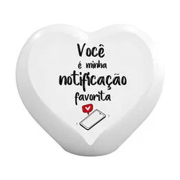 Luminária Coração Minha Notificação Preferida