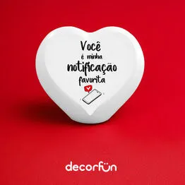 Luminária Coração Minha Notificação Preferida