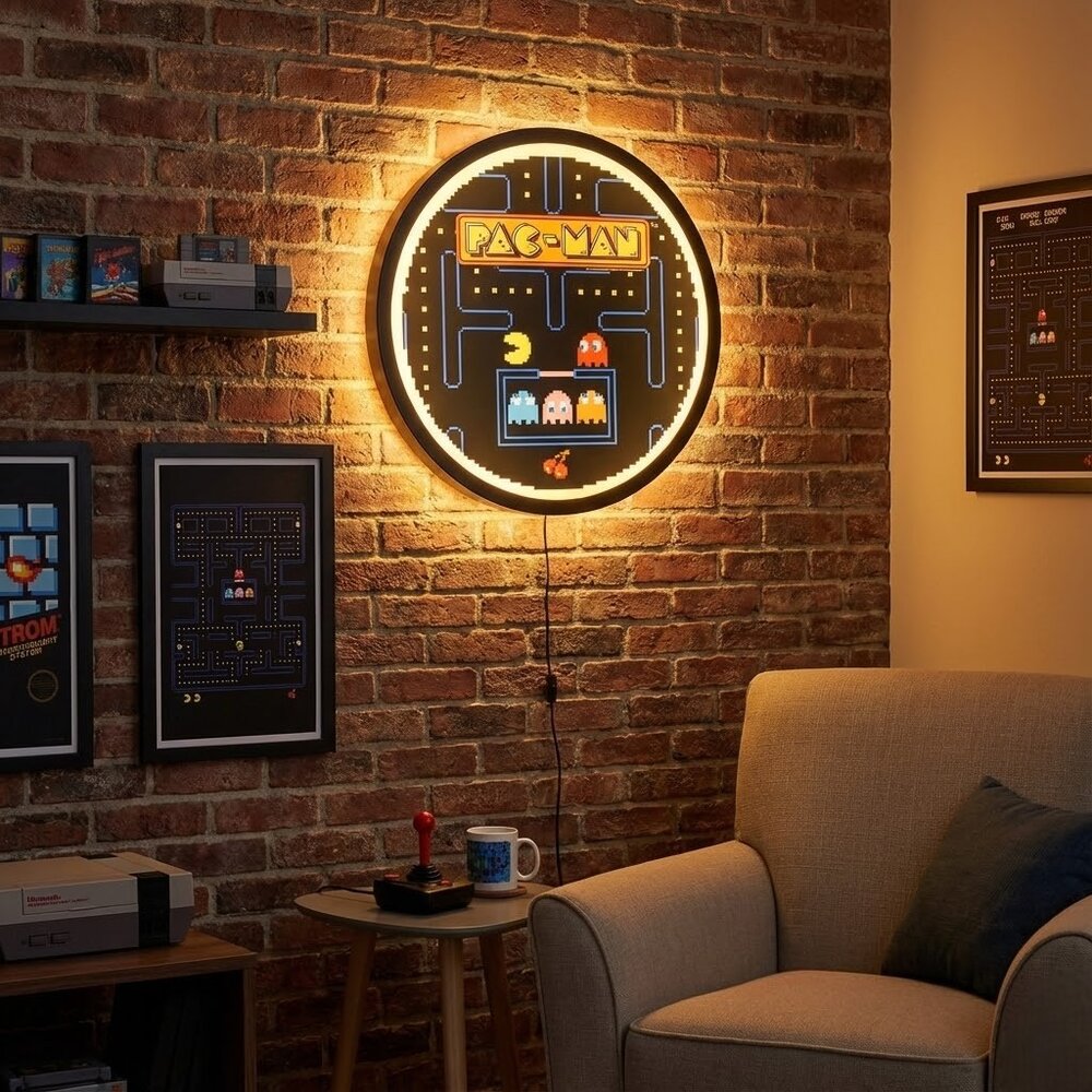 Luminária Pac-Man Doodle