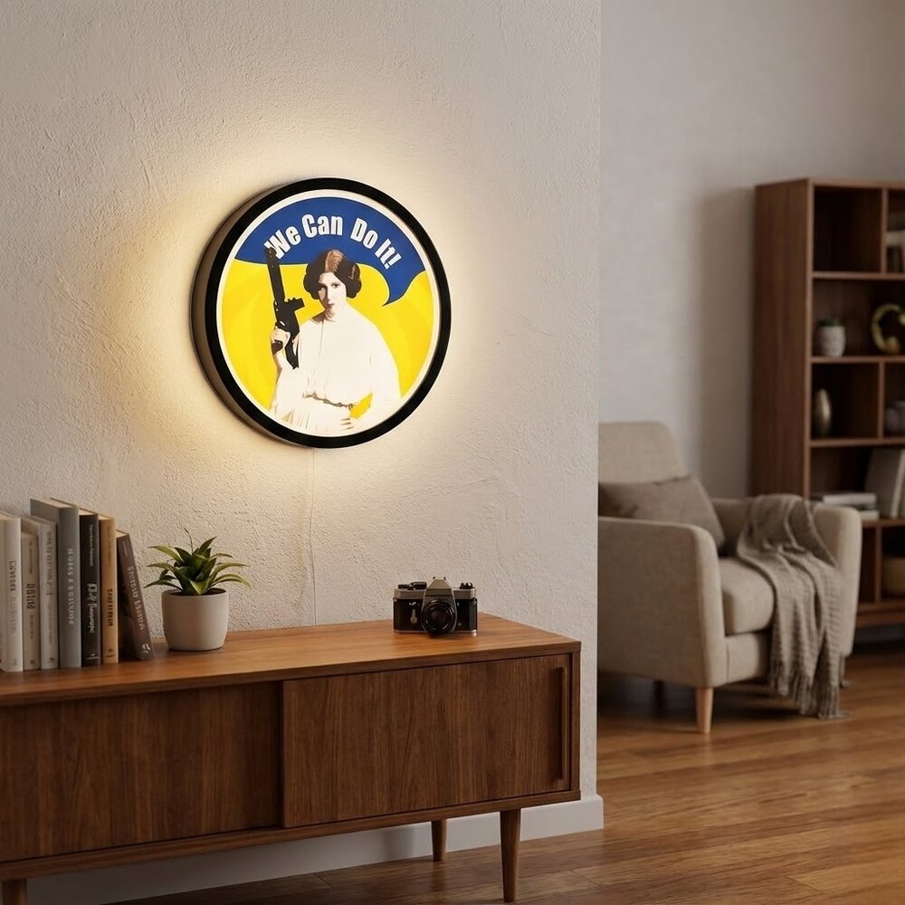 Luminária Star Wars Leia We Can Do It!