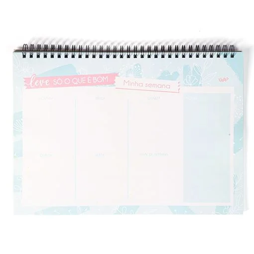 Planner de Mesa A4 - Leve Só o Que é Bom
