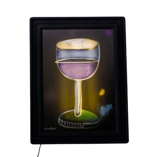 Quadro Iluminado Wine Time