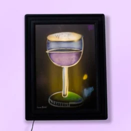 Quadro Iluminado Wine Time