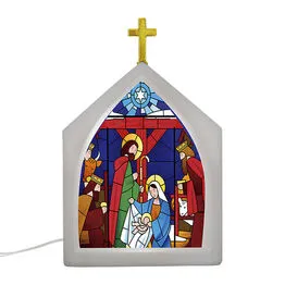 Luminária Vitral Capela de Natal