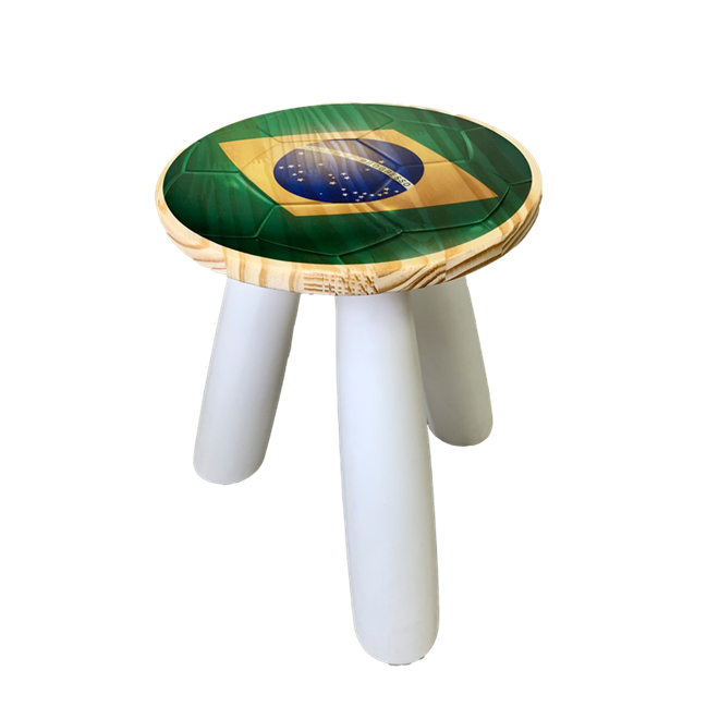 Mini Banqueta Bola do Brasil