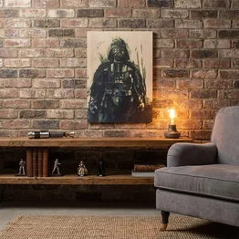 Quadro Star Wars Darth Vader Aquarela