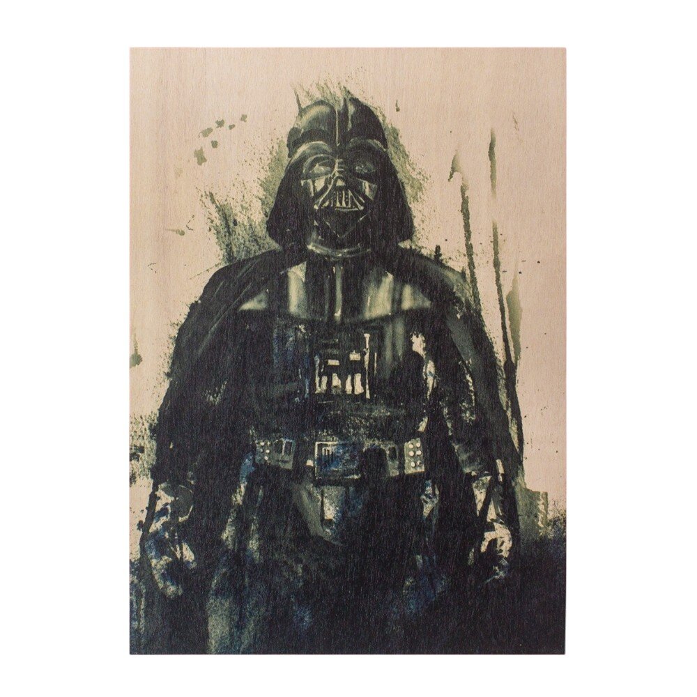 Quadro Star Wars Darth Vader Aquarela
