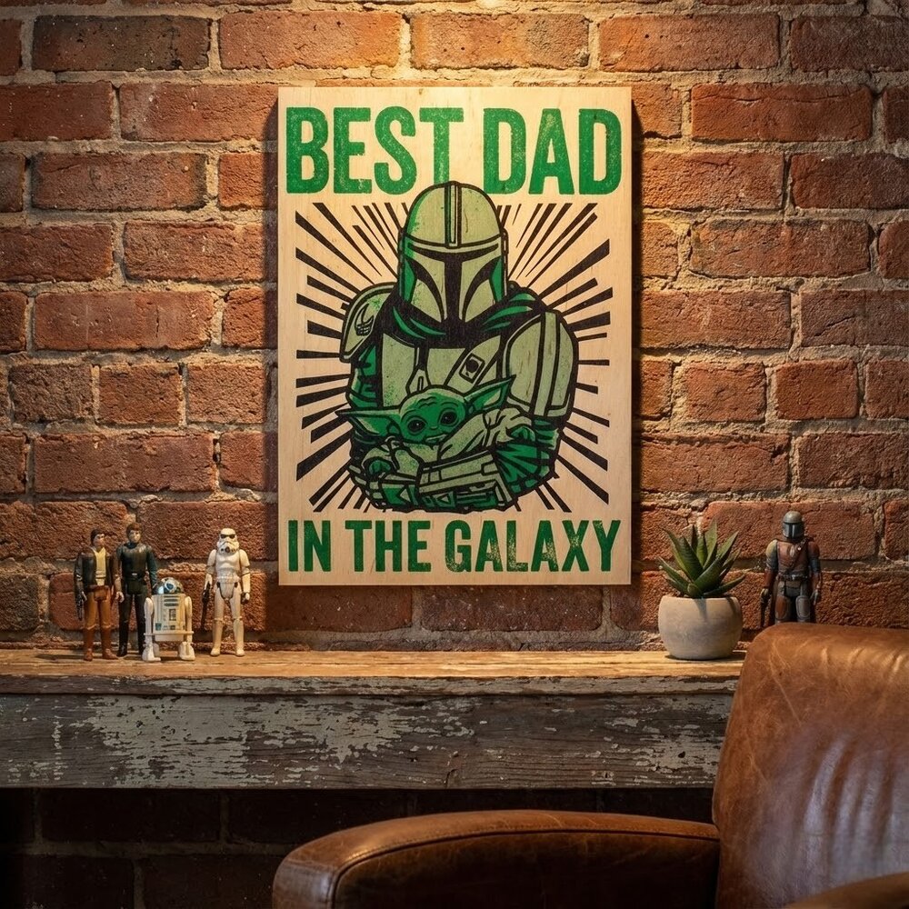 Quadro Star Wars Best Dad In The Galaxy