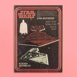 Quadro Vintage Star Wars Destroyer