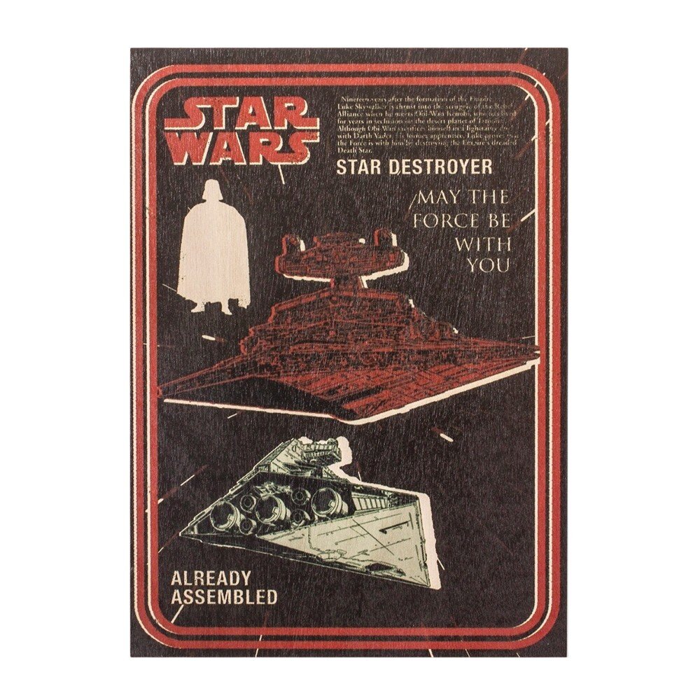Quadro Vintage Star Wars Destroyer