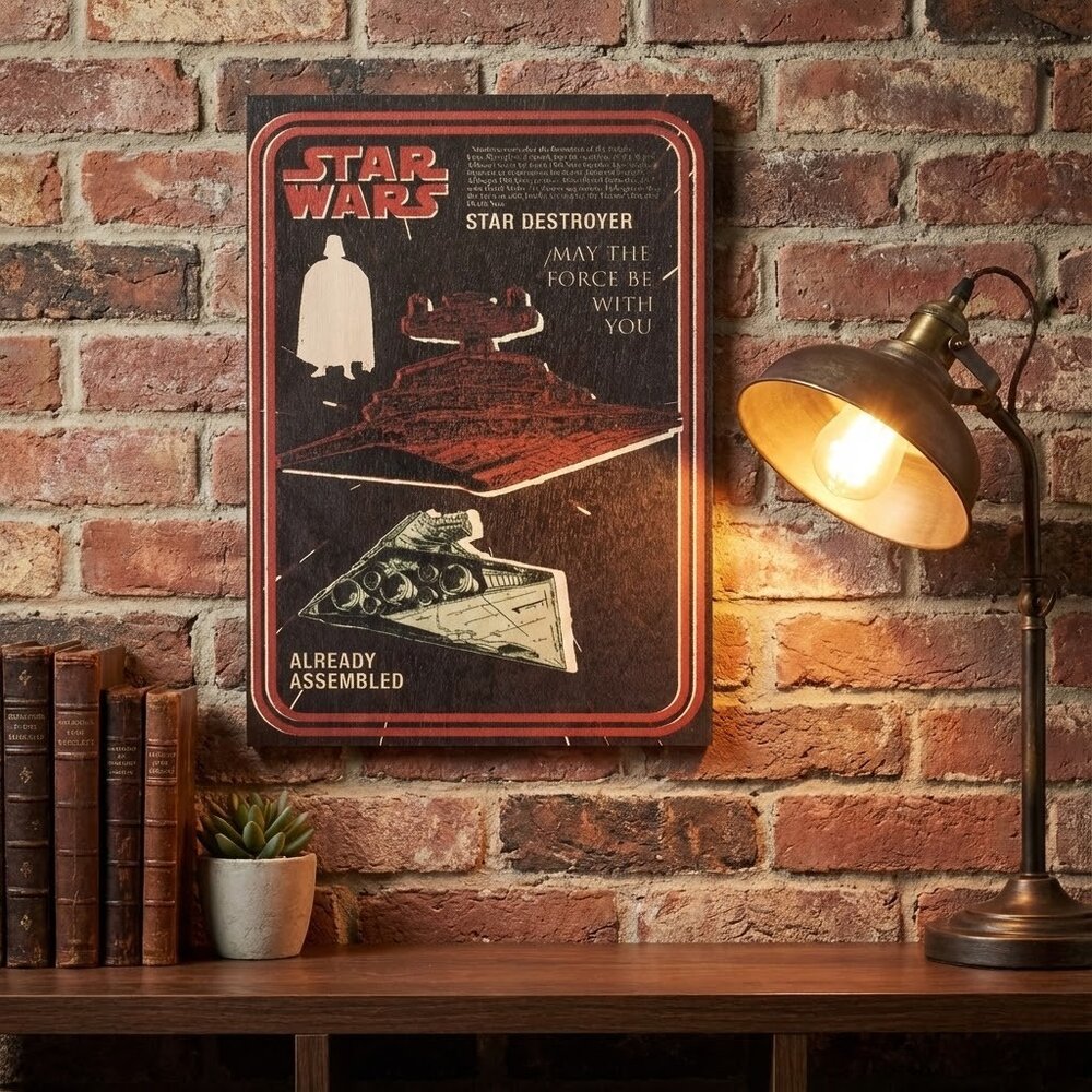 Quadro Vintage Star Wars Destroyer