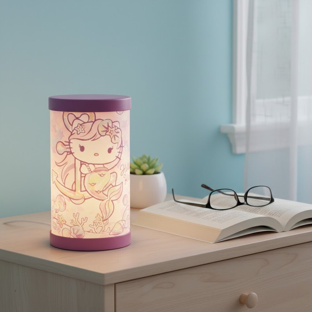 Luminária de Mesa Hello Kitty Sereia Bivolt