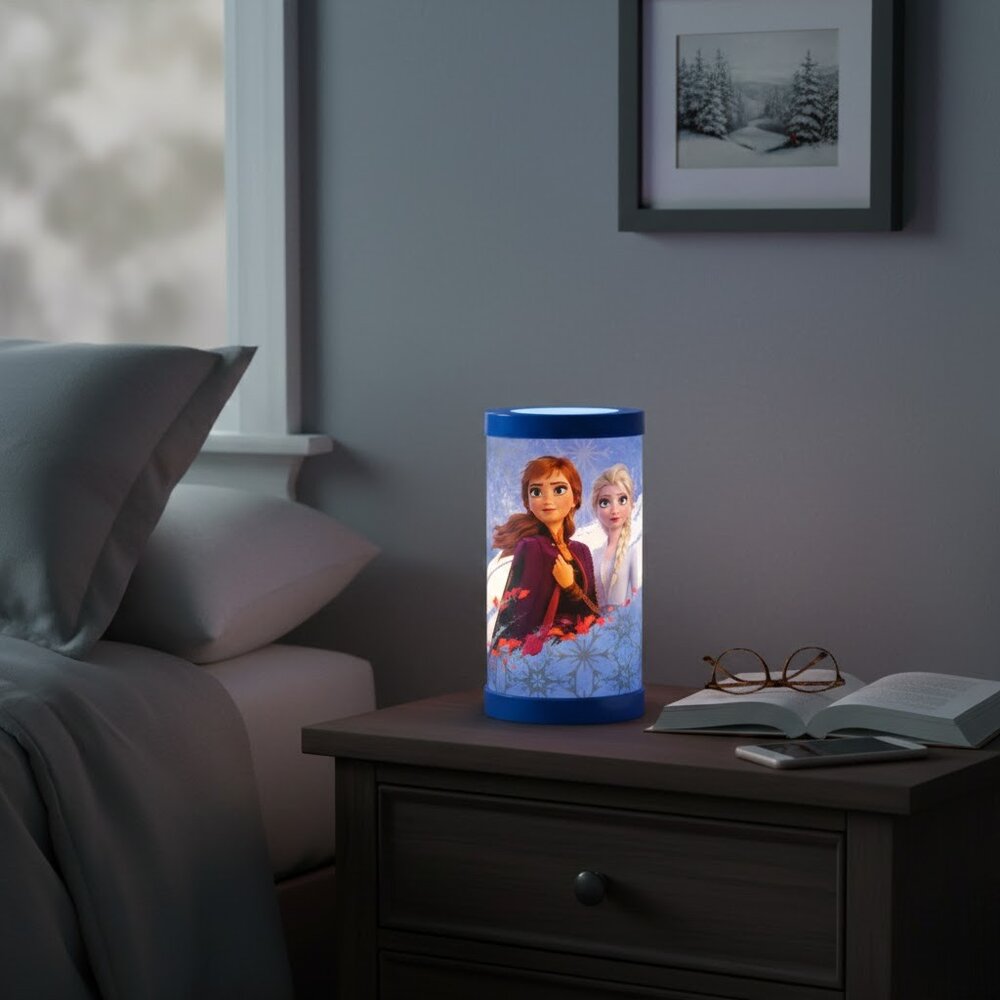 Luminária de Mesa Elsa e Anna Frozen Disney Bivolt