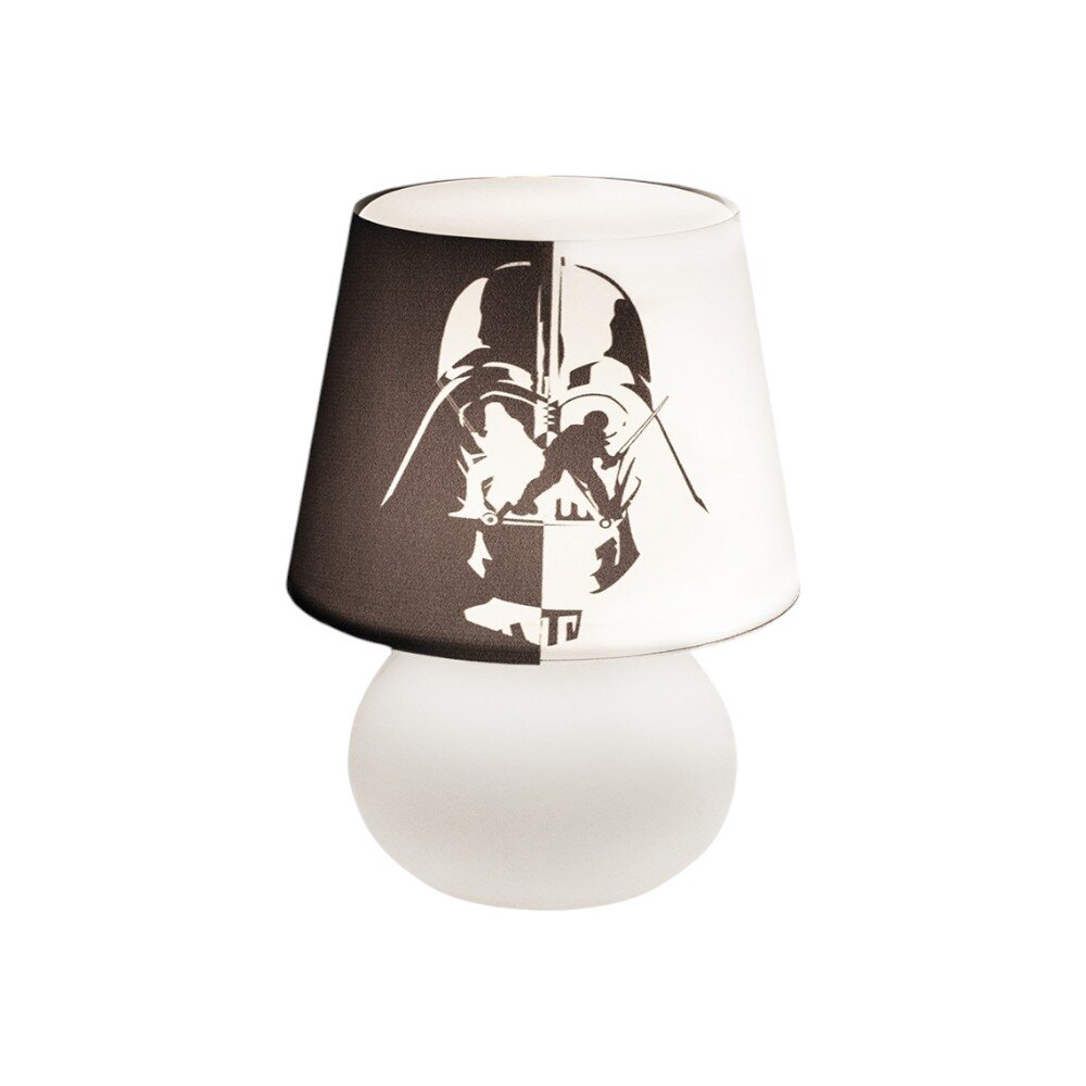 Luminária Abajur de Mesa Darth Vader Black and White Star Wars
