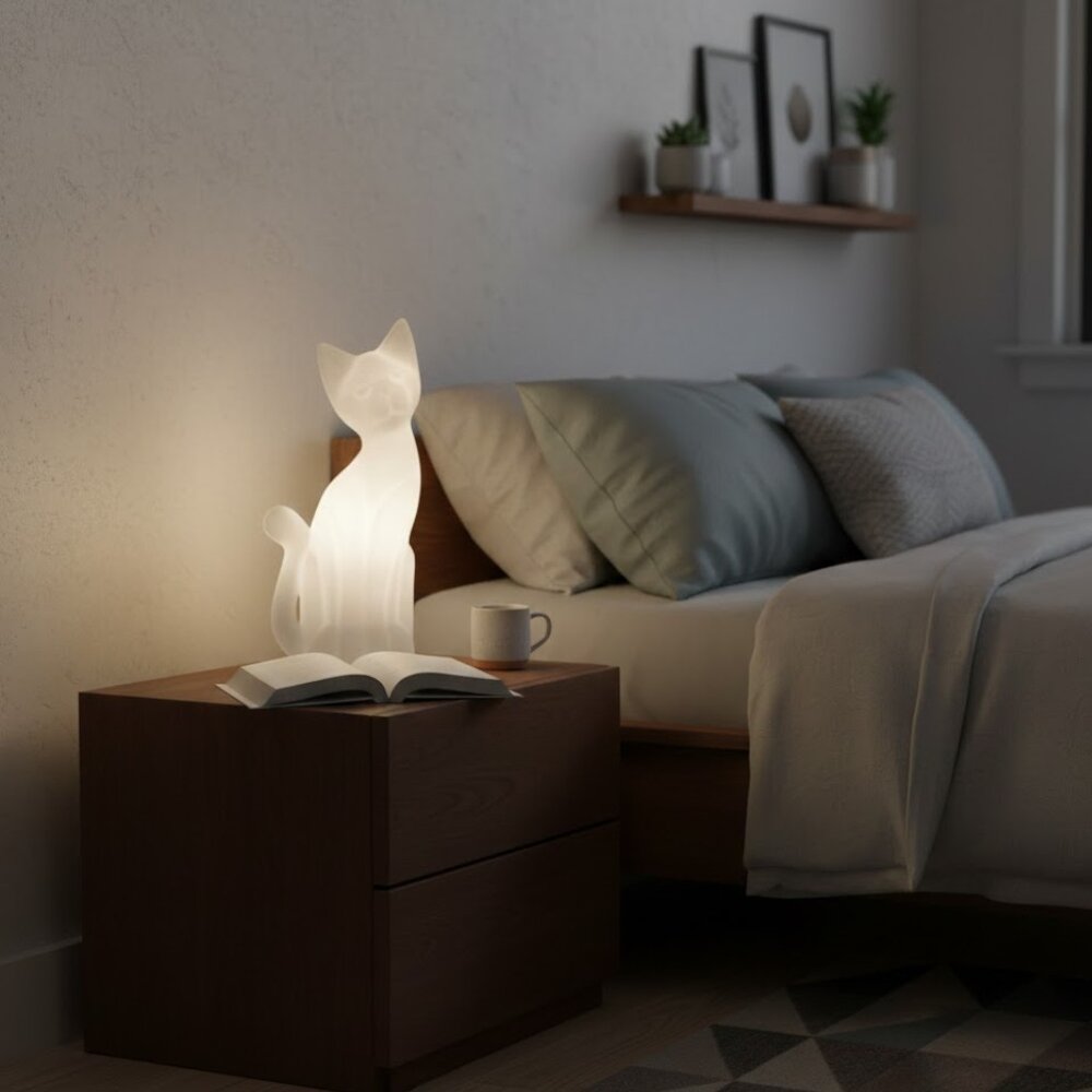 Luminária Gato Super Cute