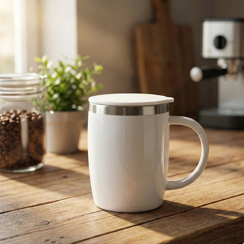 Caneca Térmica com Tampa para 400ml Coffee Time