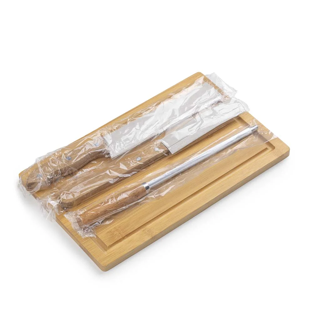 Kit para Churrasco com 4 Peças BBQ Easy