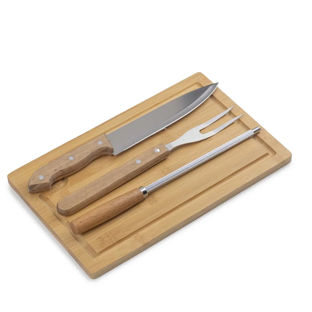 Kit para Churrasco com 4 Peças BBQ Easy