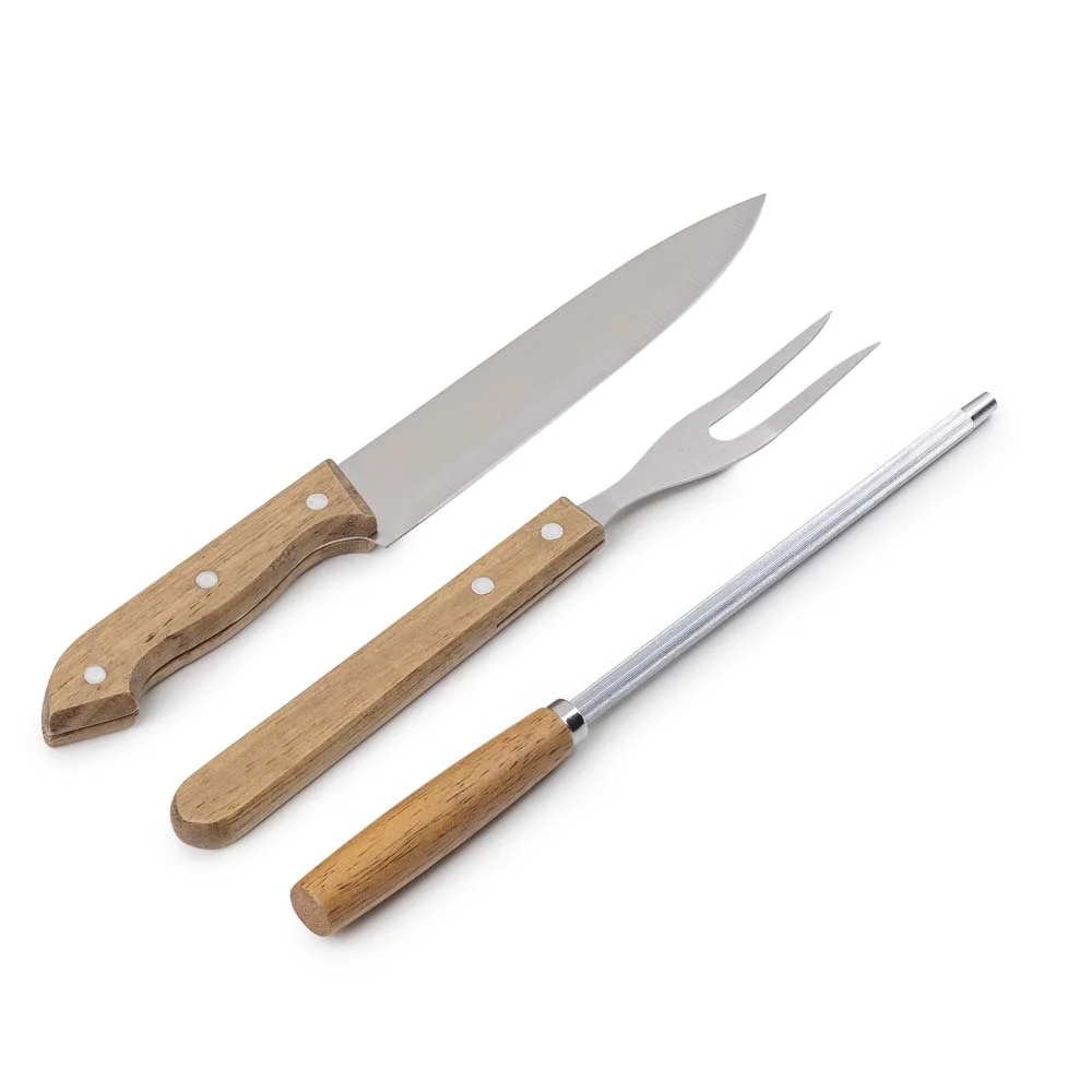 Kit para Churrasco com 4 Peças BBQ Easy