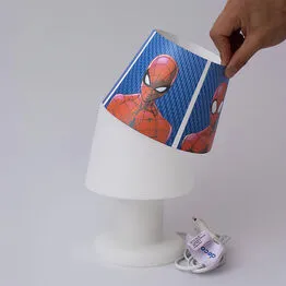 Luminária Abajur de Mesa Homem Aranha Marvel