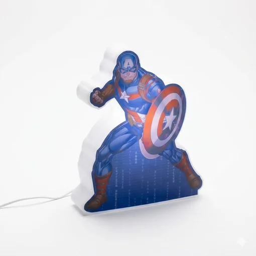 Luminária LED Shape Capitão América USB Marvel