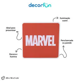 Luminária Box Slim USB Marvel