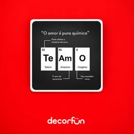 Luminária Slim Box Química do Amor Presente Namorados