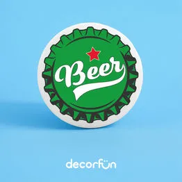 Luminária de Parede Decoração Bar Arandela Tampinha Beer Bivolt